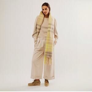 Free People After Love Cuff Tan Baggy Pants - Size L